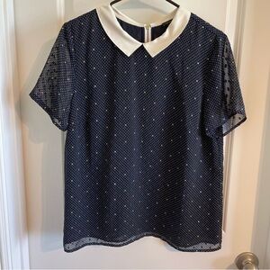 Ann Taylor polka dot blouse